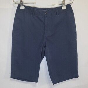 Lands End Bermuda knee length shorts navy size 2 NWOT